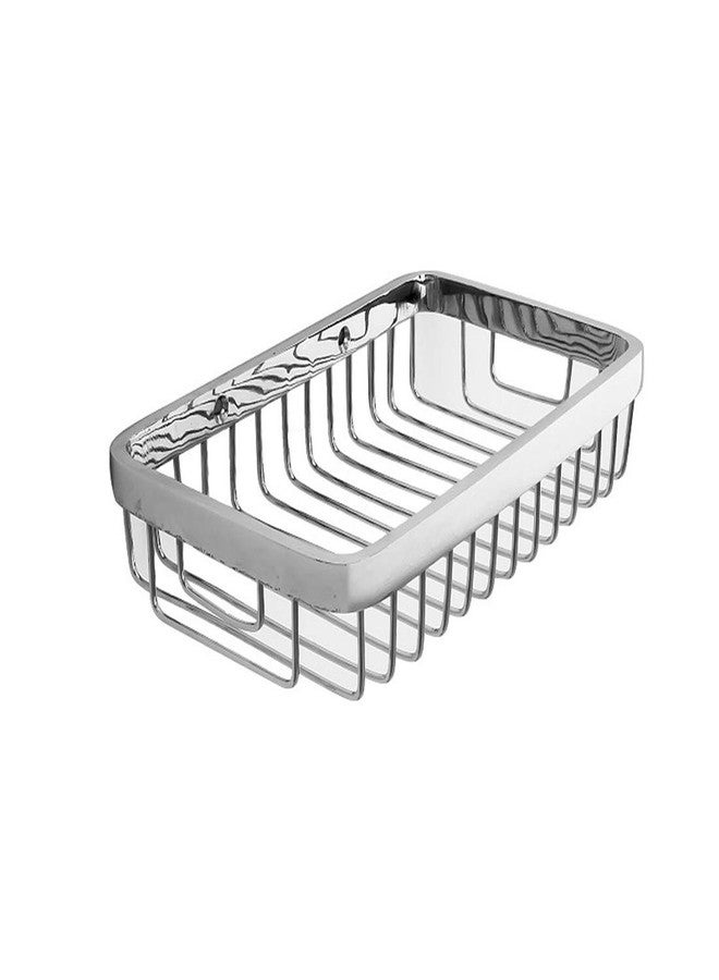 ANATOMIX Wired Full Brass Chrome Finish Wall Mounted Shelf for Kitchen and Bathroom/Bathroom Accessories/Bathroom Shelves (4”x7”, Pack of 1) - Image 2